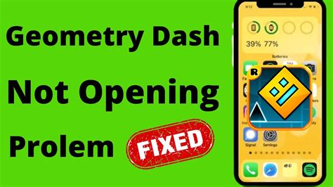 Of course, the developer RobTop Games AB is trying to fix this. . Geometry dash not opening ipad